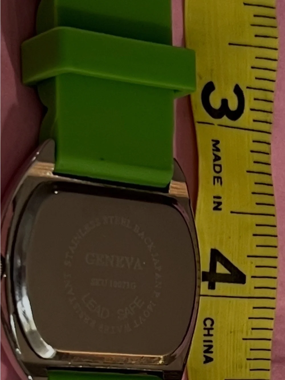 Green Silicone Polka Dot Women's Fashion Watch